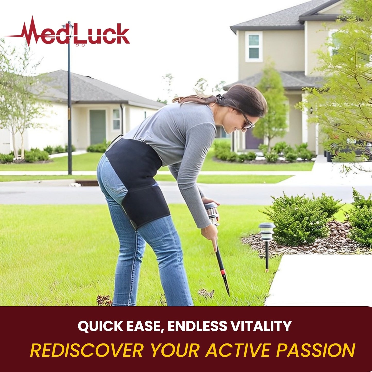 Medluck's Premium Sciatica Nerve Pain Relief Thigh Compression Brace