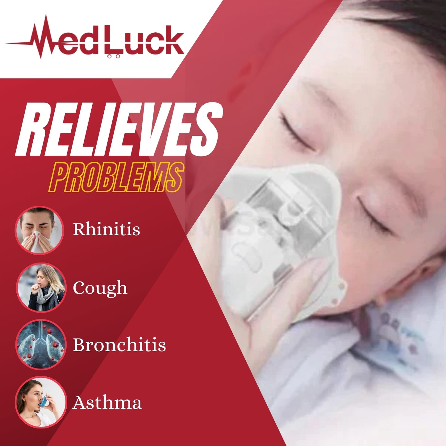 Medluck Portable Silent Nebulizer for Adults & Kids – Buy Nebulizer Online in Pakistan | Mini Steam Inhaler for Asthma & Respiratory Care