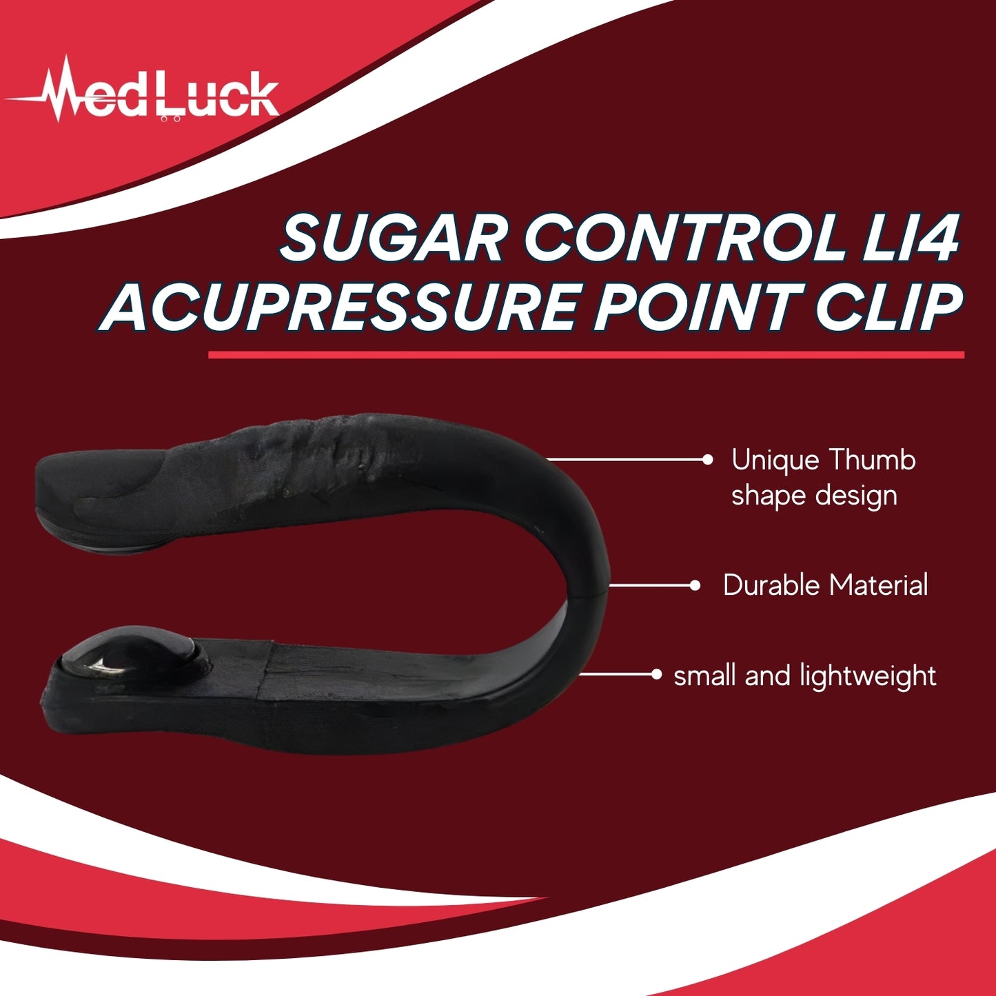 Sugar Control LI4 Acupressure Point Clip