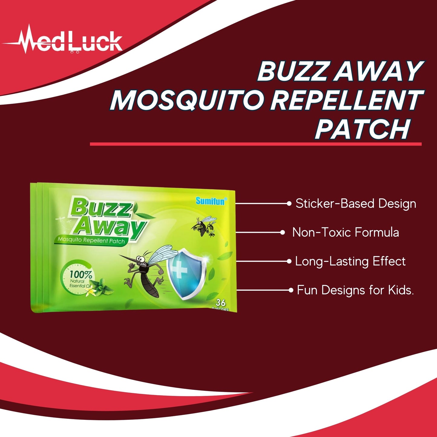 New Adult Children Cartoon Mosquito Repellent Patch Mint Extract Prevent Insects