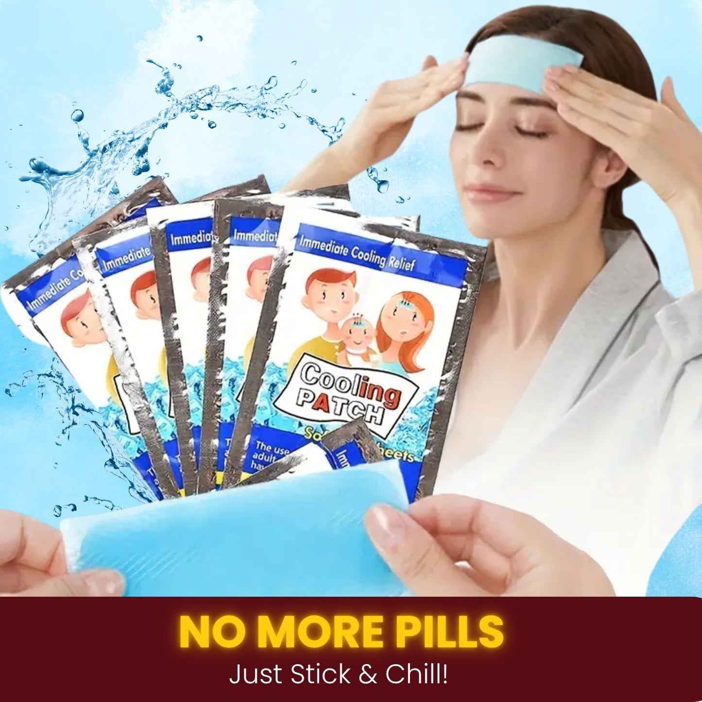 Medluck's Baby Fever Down Cooling Patch, Pack of 3