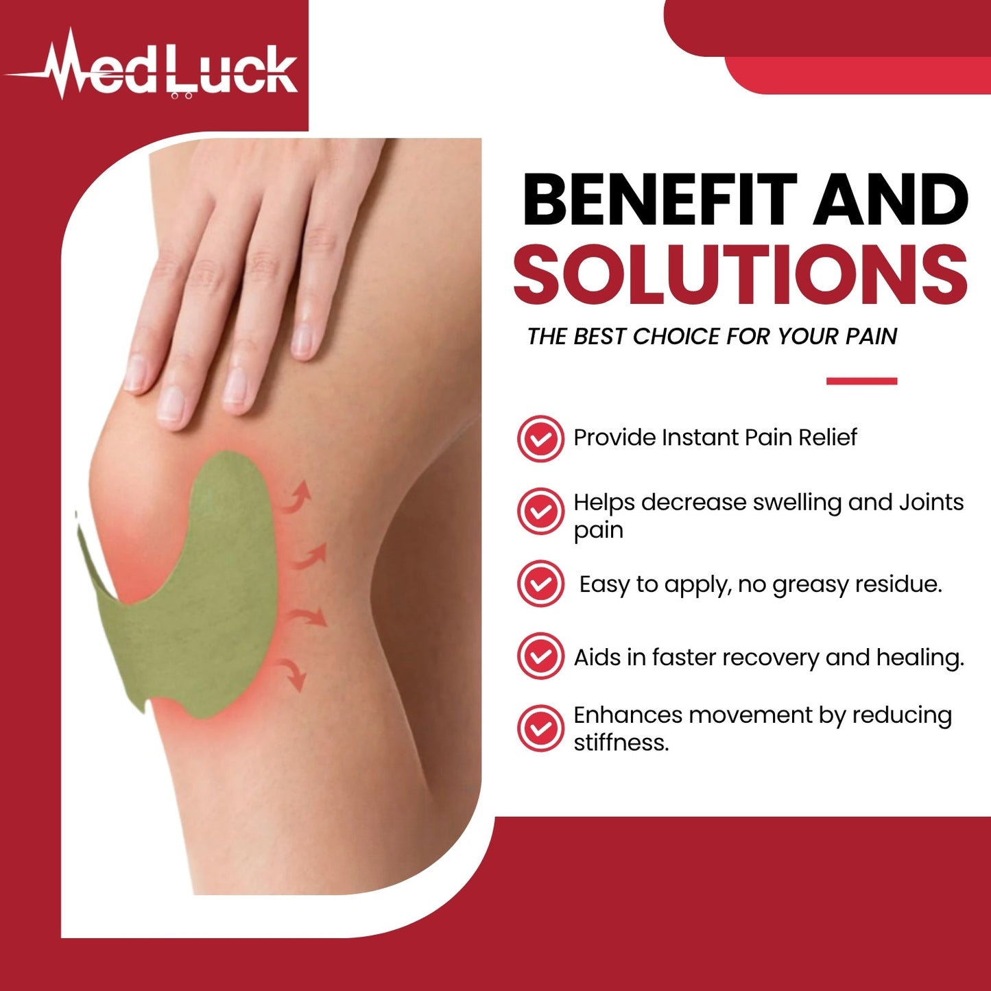 Medluck's PAIN RELIEF PATCHES