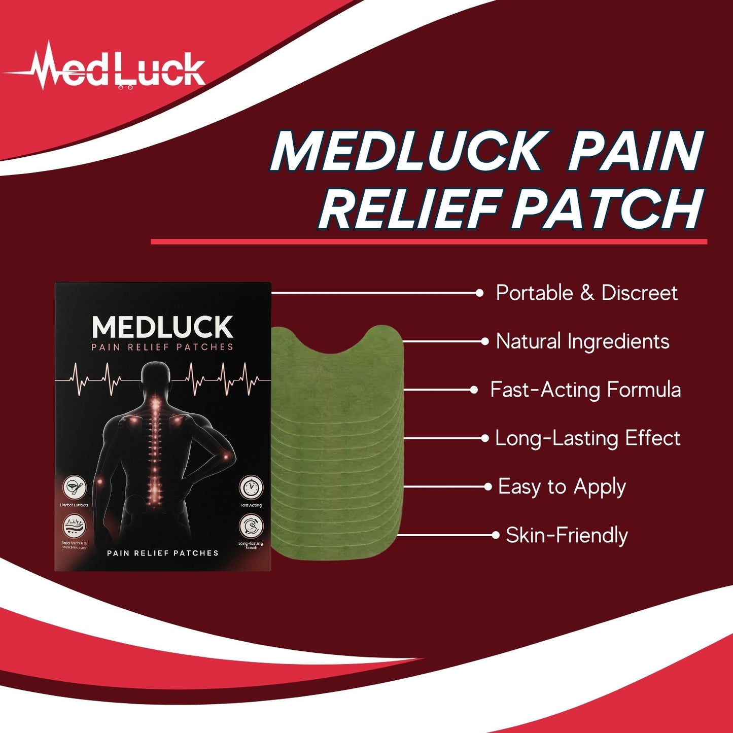Medluck's PAIN RELIEF PATCHES