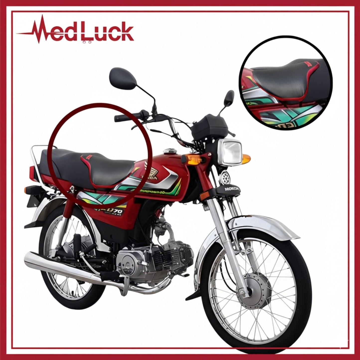 CloudSoft Memory Foam Bike Seat Cushion - Pain Relief & Enhanced Comfort