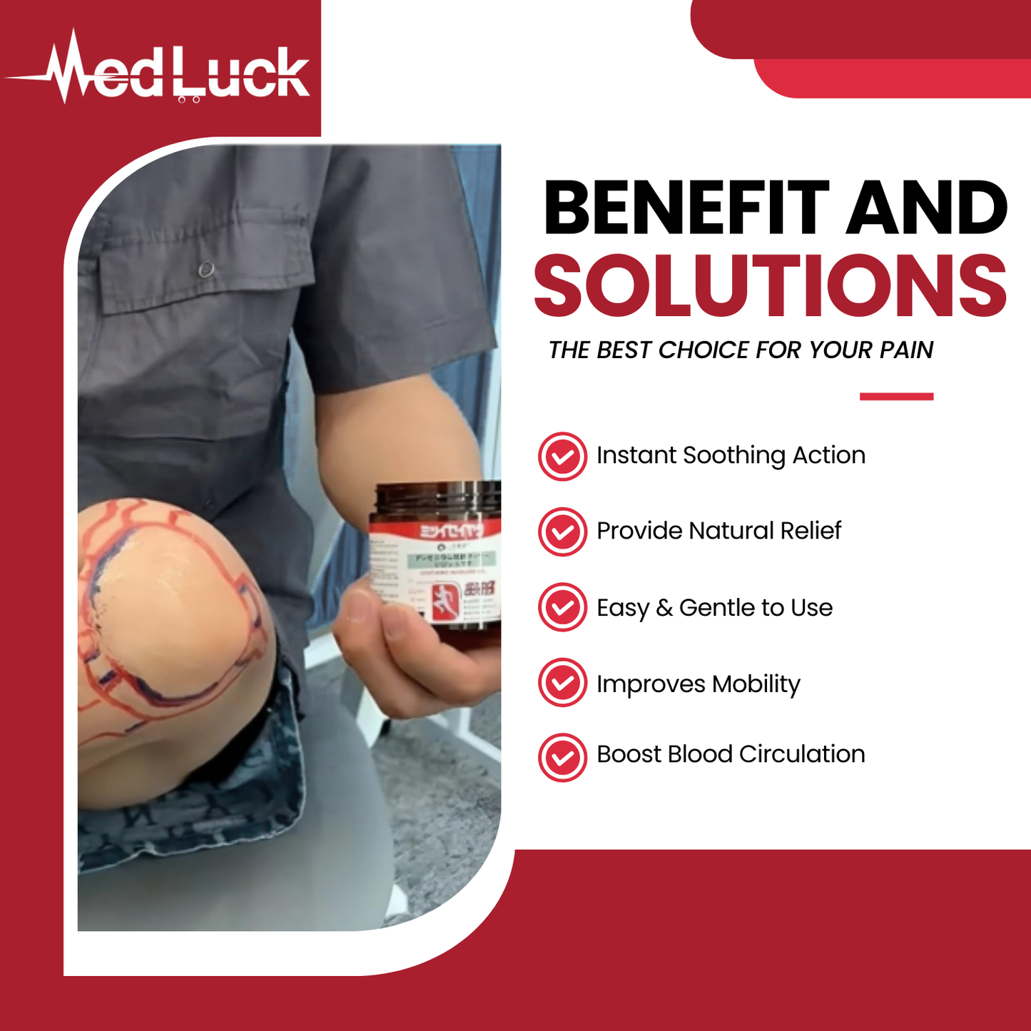 Medluck's Japanese Formula Soothing Massage Gel for Joint & Muscle