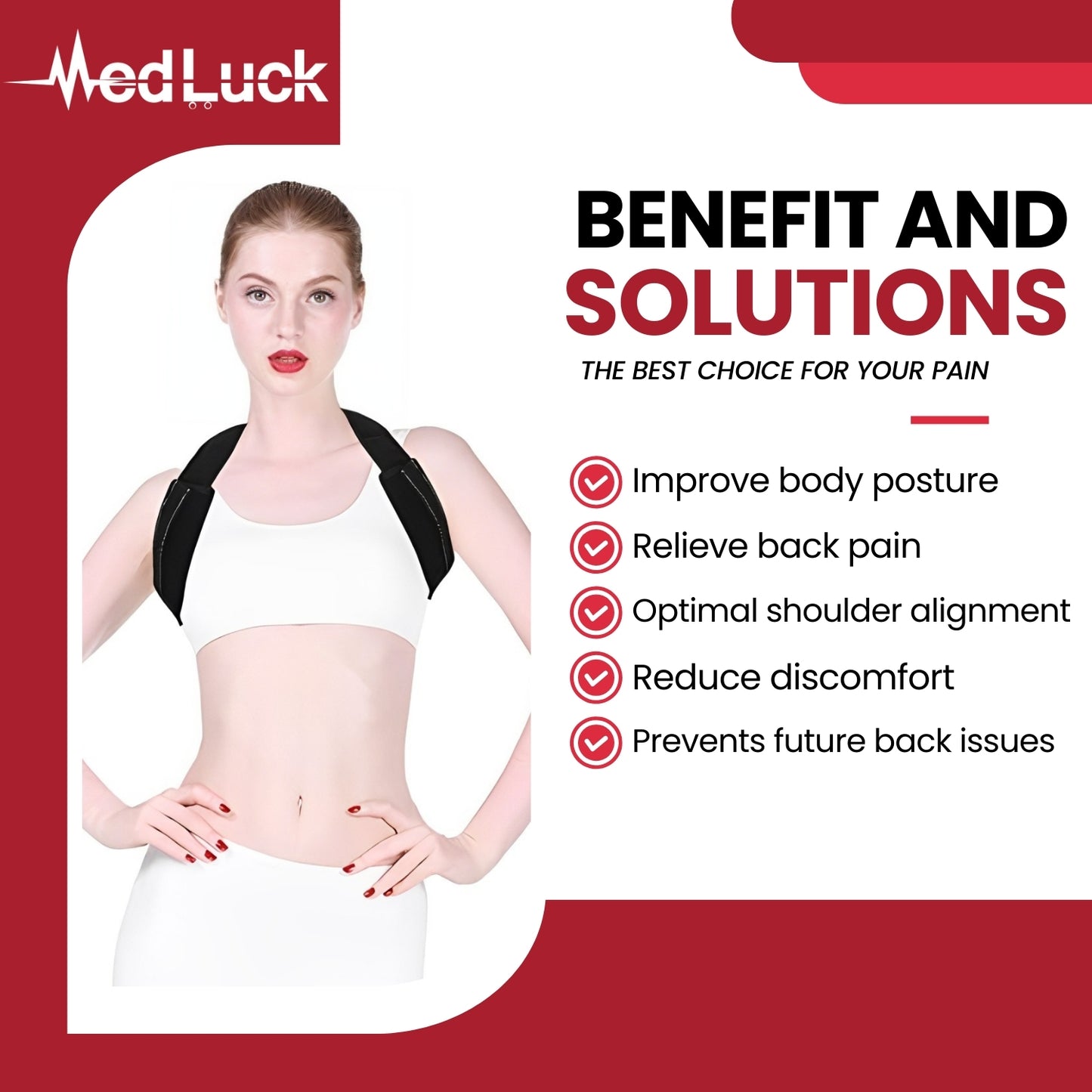 Medluck's Energizer Posture Support Belt