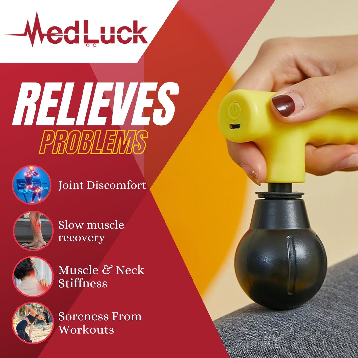 Medluck's Mini Fascial Gun Deep Muscle Massager
