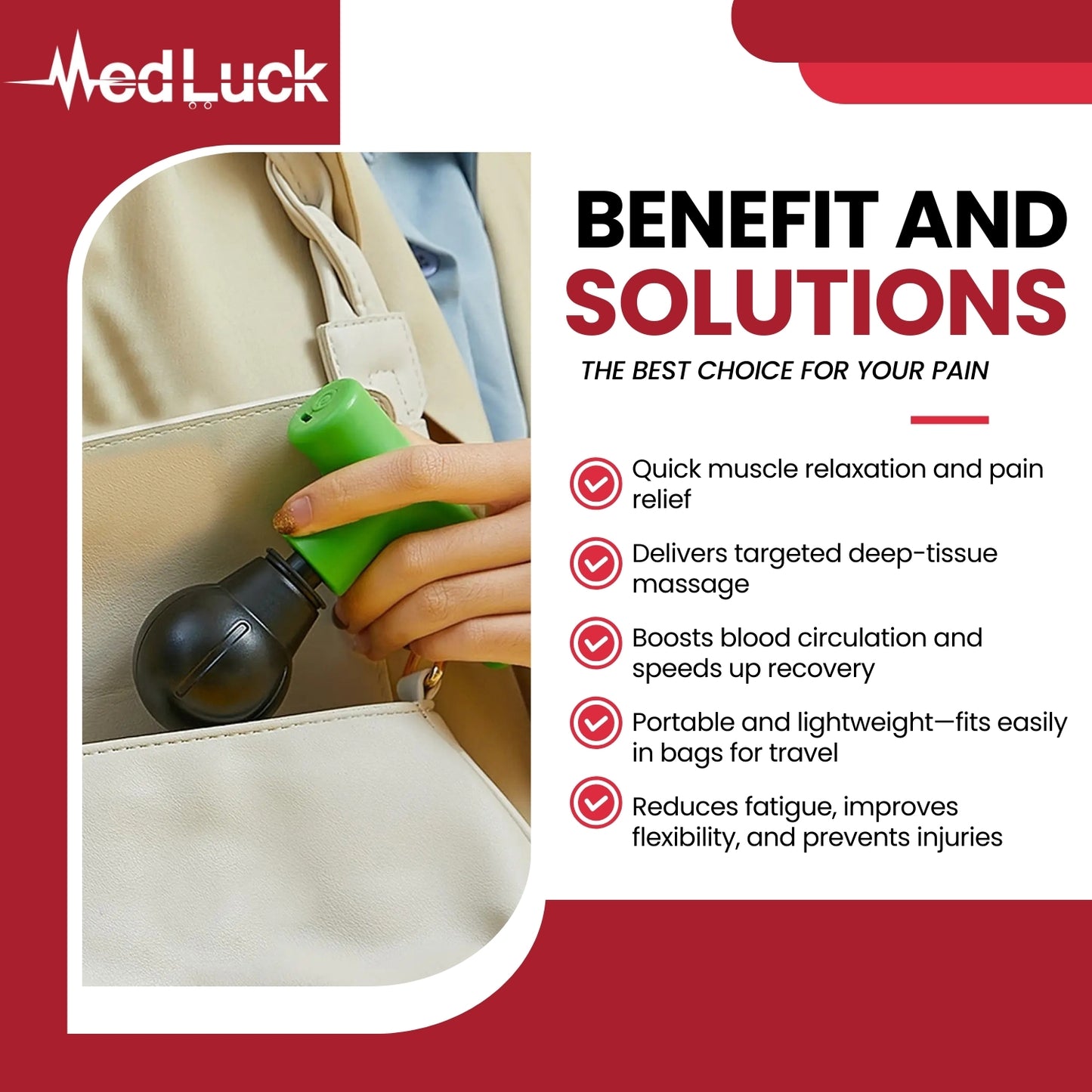 Medluck's Mini Fascial Gun Deep Muscle Massager