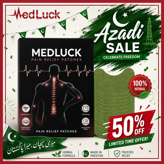 Biggest Azadi Sale - Medluck Medicated analgesic patches | recommended by doctors | Trusted by 4000+ Customers