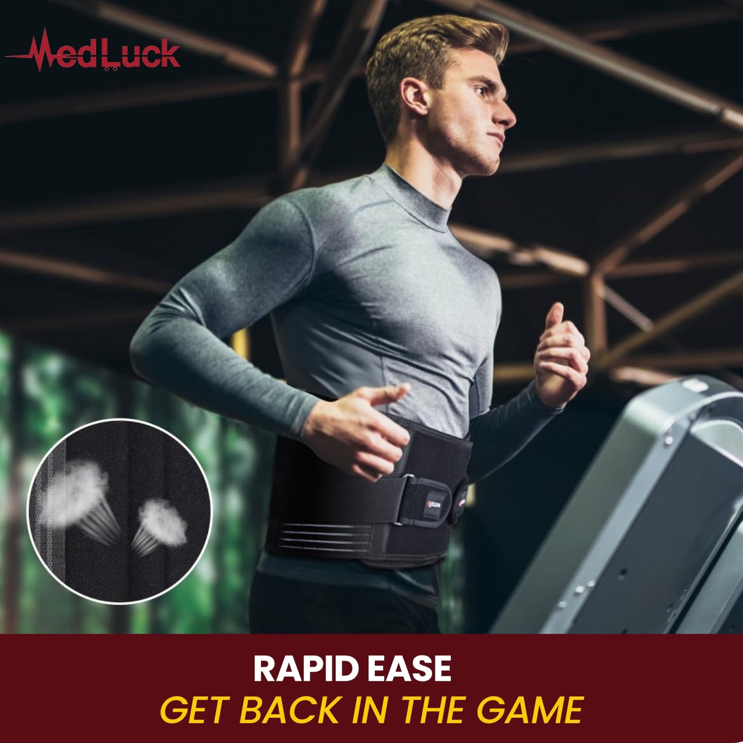 Medluck's Lower Back Pain Relief Belt